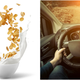 Illustration for article titled Total butthole drives car while eating a giant bowl of cereal